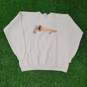 Vintage 90s Braves Raglan Sweatshirt Womens XL/2XL 23x24 White
